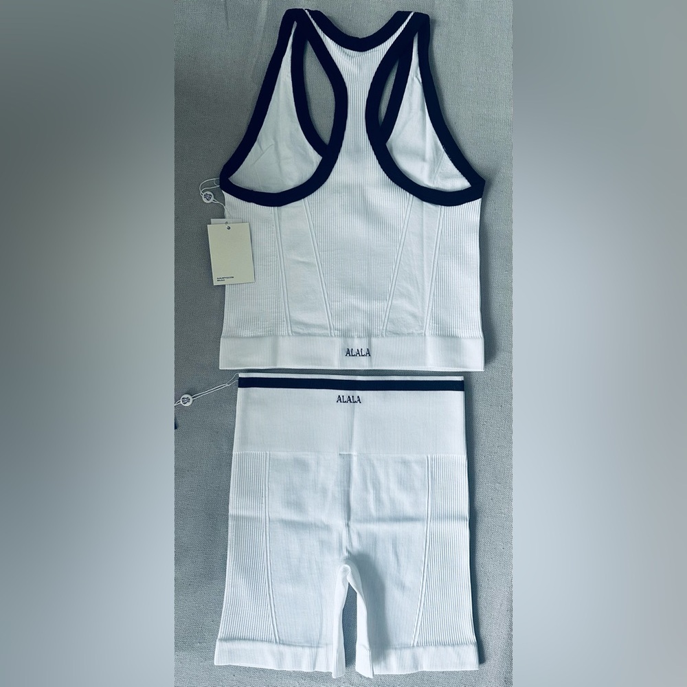 2pc Set ALALA Barre Seamless Tank Top & Shorts - Picture 3 of 16